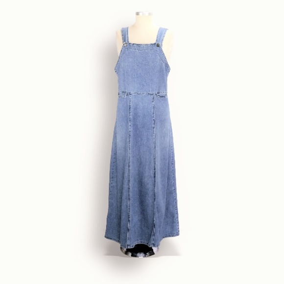 Woolrich Dresses & Skirts - Vintage Woolrich Maxi Overalls Smock Dress Denim